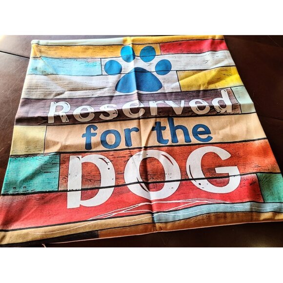 Dog Pillow Cover Soft Decorative Throw Case Pet Decor Sofa Couch Accent 18x18 - Picture 5 of 7